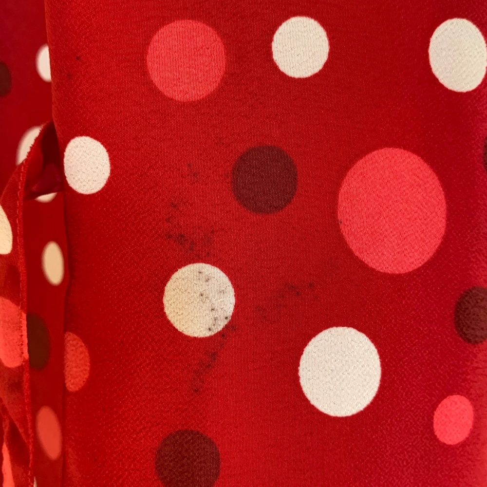 Pretty Pink Polka Dot Column Dress in Red - Size XL - Picture 9 of 12